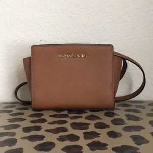 Selma Mini Saffiano Leather Crossbody
